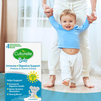 Thumbnail for Culturelle Baby Probiotic Drops + Vitamin D, Immune & Digestive Health Support for Babies, Infants & Newborns 0-12 Months, 30 Day Supply, Gluten Free & Non-GMO, 9ml