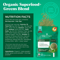 Thumbnail for Navitas Organics Superfood+ Greens Blend for Detox Support (Moringa + Kale + Wheatgrass), 6.3oz Bag, 30 Servings — Organic, Non-GMO, Vegan, Gluten-Free, Keto & Paleo.…