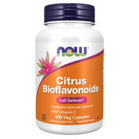 Thumbnail for NOW Supplements, Citrus Bioflavonoids 700mg, Supports Immune System*, Cell Defense*, 100 Capsules