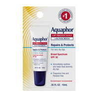 Thumbnail for Aquaphor Lip Protectant and Sunscreen Ointment - Broad Spectrum SPF 30 - Relieves Chapped Lips - .35 fl. Oz. Tube