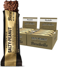 Thumbnail for Barebells Protein Bars Salty Peanut - 12 Count, Pack of 2 - Protein Snacks with 20g of High Protein - Chocolate Protein Bar with 1g of Total Sugars - Perfect on The Go Protein Snack & Breakfast Bars.