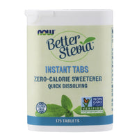 Thumbnail for NOW Foods, Better Stevia Instant Tabs, Zero-Calorie Sweetener, Certified Non-GMO, Gluten-Free, 175 Tablets