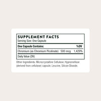 Thumbnail for THORNE Chromium Picolinate - Essential Mineral Supplement for Healthy Metabolism Support* - Supports Carbohydrate Cravings* - Dairy, Soy & Gluten-Free - 60 Capsules