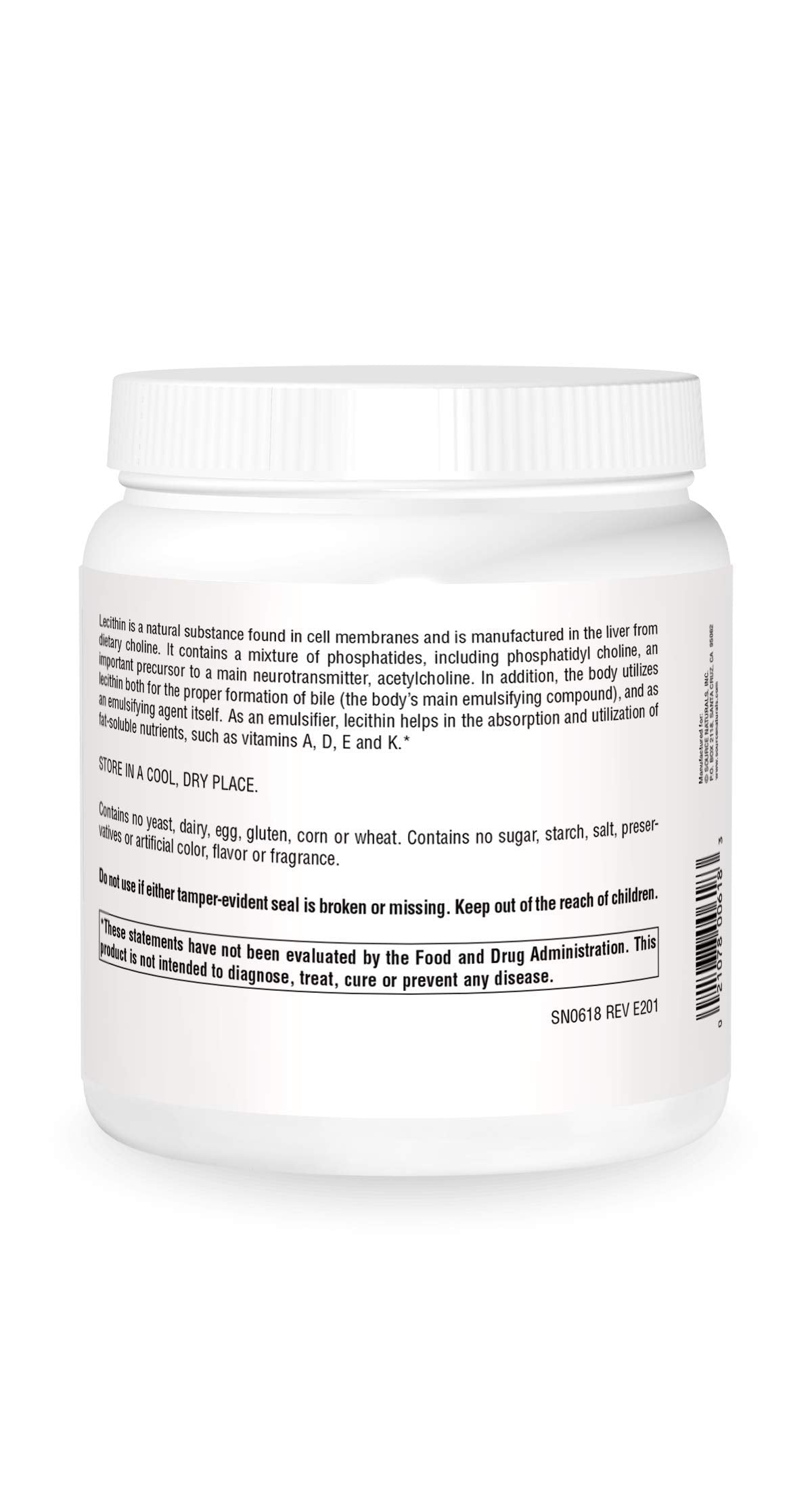 Source Naturals Lecithin 1200 mg, A Natural Emulsifier - 500 Softgels