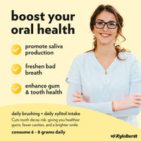 Thumbnail for XyloBurst - Xylitol Mints | Sugar Free Breath Mint for Oral Health | Gluten Free, Vegan, Keto Friendly | Aspartame Free Mints | Lemon | 200 Count Jar