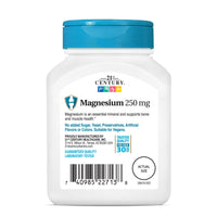 Thumbnail for 21st Century Magnesium 250 mg Tablets, 110 Count