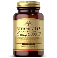 Thumbnail for Solgar Vitamin D3 (Cholecalciferol) 125 MCG (5000 IU), 100 Softgels - Helps Maintain Healthy Bones & Teeth - Immune System Support - Non GMO, Gluten-Free, Dairy Free - 100 Servings