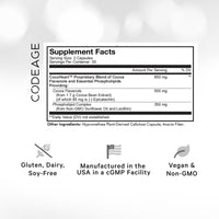 Thumbnail for Codeage Liposomal Cocoa Flavanols Supplement - Cocoa Flavanols - Epicatechin Flavonoid - CocoHeart Flavanol Formula - Cocoa Beans - Vegan, Non-GMO - 90 Capsules