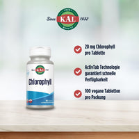 Thumbnail for KAL Chlorophyll Tablets, 20 mg, 100 Count
