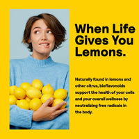 Thumbnail for Nature's Life Lemon Bioflavonoids 1000mg - Citrus Bioflavonoids Supplement with Hesperidin and Rutin - Antioxidant and Cellular Support, Vitamin C Absorption - 60 Day Guarantee, 100 Serv, 100 Tablets