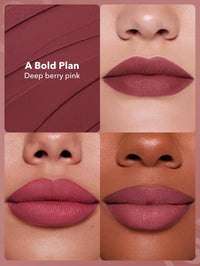 Thumbnail for SHEGLAM Dynamatte Boom Waterproof Matte Lipstick Long Lasting Transfer Proof Lip Stick - A Bold Plan