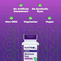 Thumbnail for Natrol 5mg Fast Dissolve Tablets Melatonin Strawberry Flavor