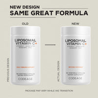 Thumbnail for Codeage Liposomal Vitamin C 1500mg with Zinc, Elderberry, Citrus Bioflavonoids Grapefruit, Lemon, Orange Powder, Quercetin & Rose Hips Fruit – Vegan Supplement - Non-GMO, Vegan Pills, 180 Capsules