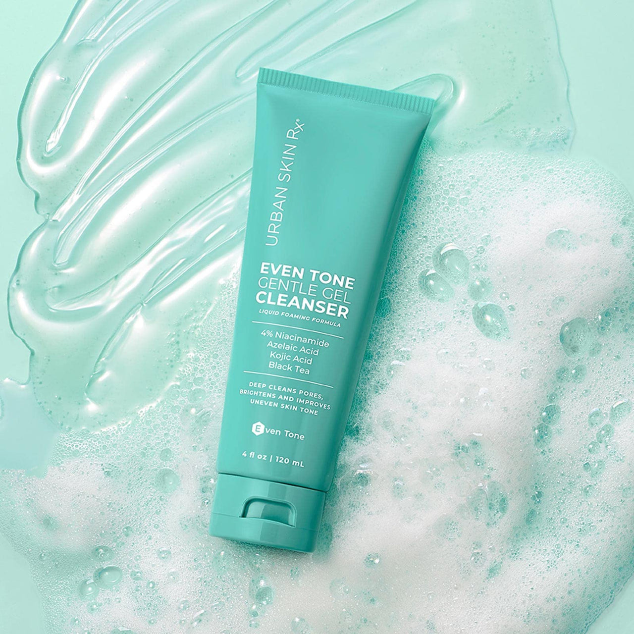 Urban Skin Rx Even Tone Gentle Daily Foaming Gel Cleanser, Radiance-Boosting, Formulated with Niacinamide & Azelaic Acid, Removes Makeup, Impurities & Excess Oil While Deep Cleaning Pores, 4 Fl Oz