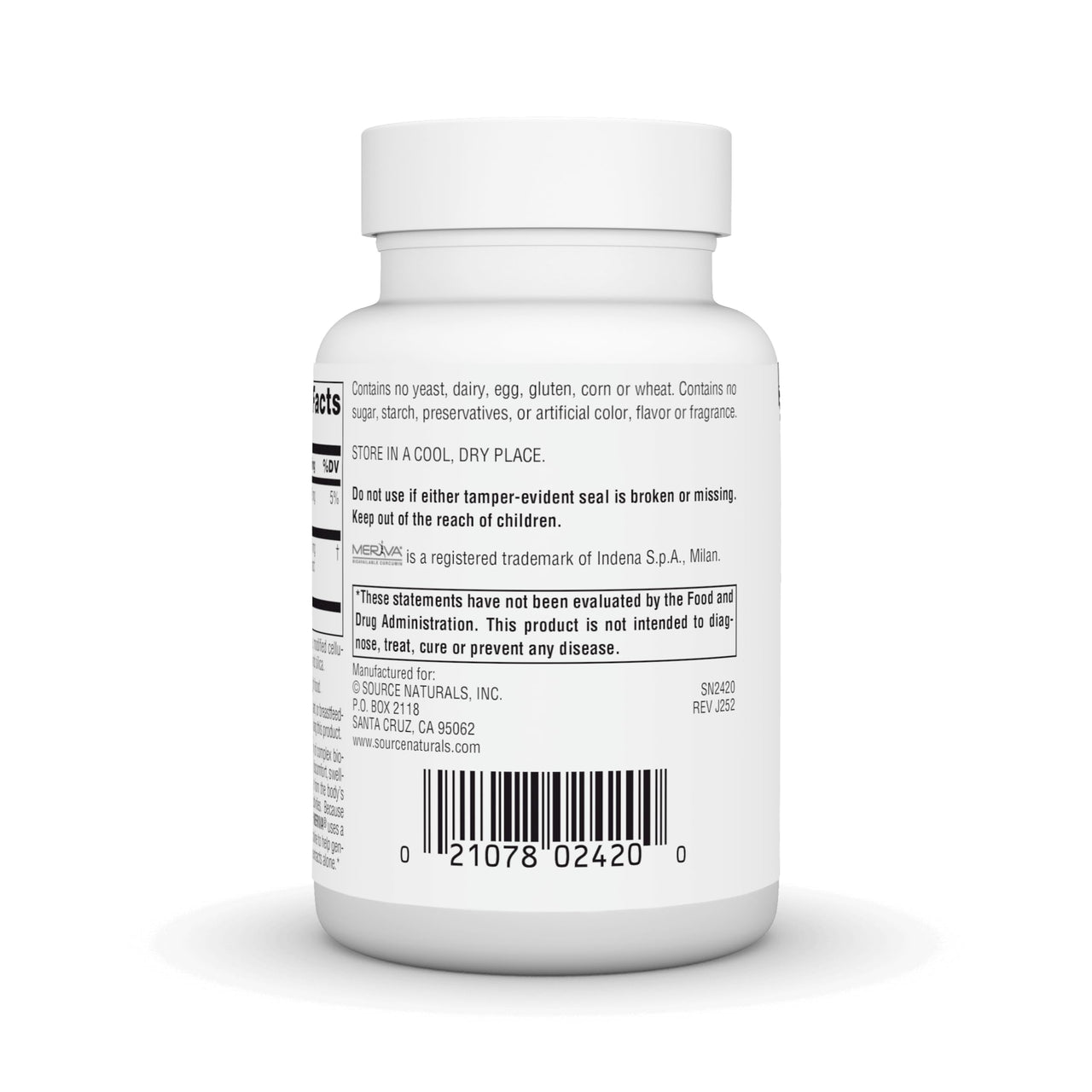 Source Naturals Turmeric with Meriva, Eases Discomfort from Everyday Activities* - 500mg, 60 Tablets
