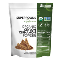 Thumbnail for MRM Organic Ceylon Cinnamon Powder - Pure Cinnamon Powder - For Women & Men - Antioxidants and Phytonutrients for Drinks, Smoothies, Baking, and Recipes, Vegan & Gluten-Free - 113 Servings
