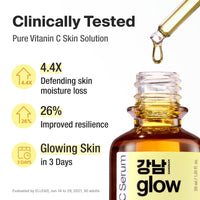 Thumbnail for GANGNAM glow 125 Hours Antioxidant Serum with Pure Vitamin C & Ferulic Acid | Korean Glass Skin Products | Vitamin C Face Serum | Korean Skin Care - 1.01fl oz (Pack of 2)