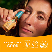 Thumbnail for Badger Seabuckthorn Face Oil, Organic Face Moisturizer for Women & Men, Nourishing & Soothing Organic Jojoba, Baobab & Vitamin E Oil, Vegan Antioxidant Rich Facial Oil, 1 fl oz Glass Bottle