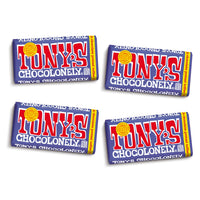 Thumbnail for Tony's Chocolonely 42% Dark Milk Chocolate Bar with Pretzel & Toffee - Dark Milk Chocolate, Pretzel & Toffee Chunks, Belgium Chocolate, No Artificial Flavoring, Fairtrade & B Corp Certified - 6.35 oz, 4 Bars