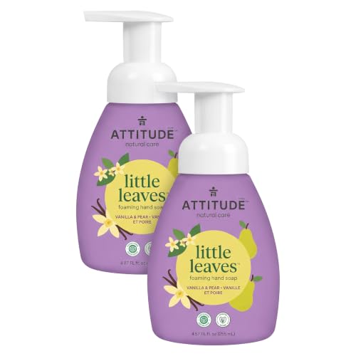 Image 1 of Default Title for the product ATTITUDE Foaming Hand Soap for Kids, Vanilla & Pear, 10 Fl Oz (Pack of 2)