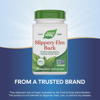Thumbnail for Nature's Way Slippery Elm Bark, Traditional Support to Soothe the GI Tract*, Vegan, Slippery Elm Capsules, 100 Capsules