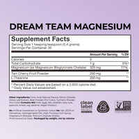 Thumbnail for Hum Nutrition Dream Team Magnesium Bisglycinate Powder, L Theanine & Tart Cherry Magnesium Supplement Drink Mix, Support Rest, Relaxation & Sleep Routine, Gluten Free, Vegan, Cherry Lemon, 30 Servings