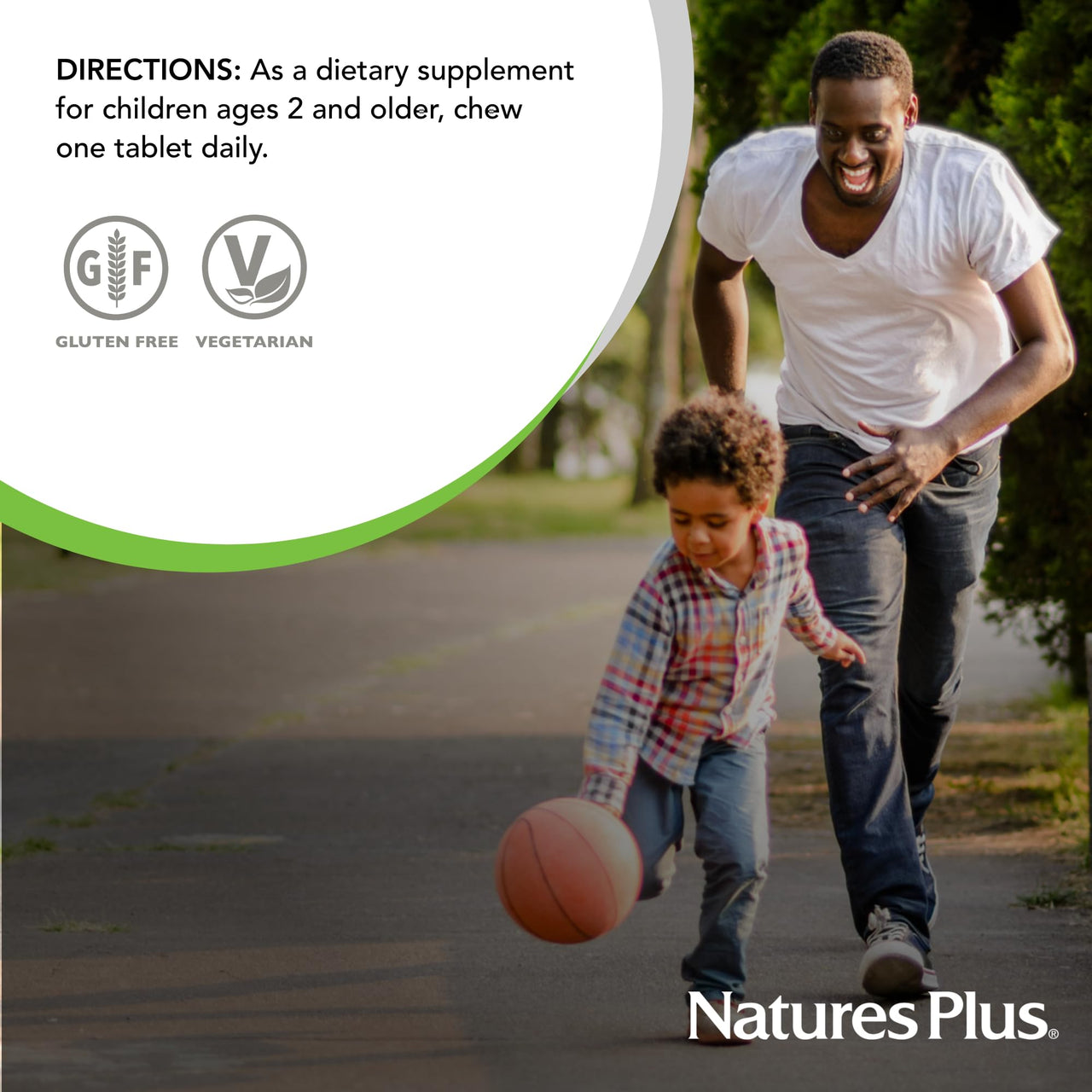 NaturesPlus Animal Parade Vitamin D3 Children’s Chewables - Black Cherry Flavor - 90 Animal-Shaped Tablets, Pack of 2 - Gluten Free, Vegetarian, Hypoallergenic - 180 Total Servings