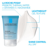 Thumbnail for La Roche-Posay Acne Skin Care Set, Toleriane Double Repair Matte Moisturizer 75ml & Effaclar Medicated Gel Cleasner 100ml, Gel Moisturizer with Niacinamide & Acne Cleasner with Salicylic Acid