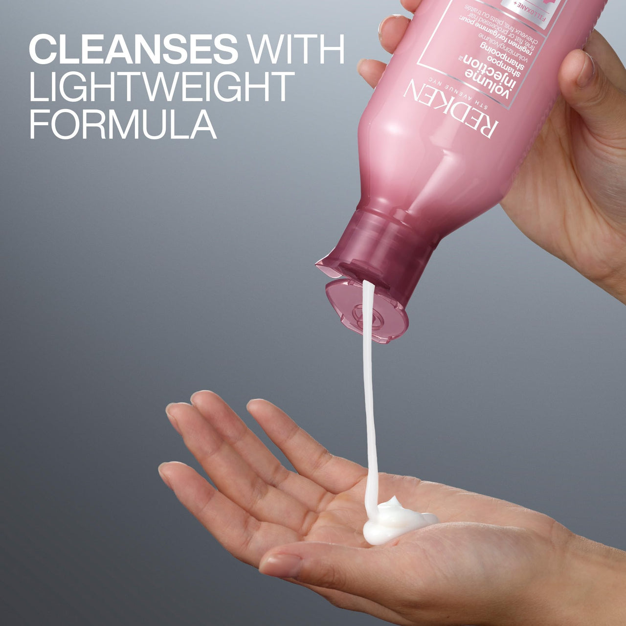 Redken Volume Injection Shampoo | Lightweight Volume Shampoo For Fine Hair | Adds Volume, Lift, and Body to Flat Hair | Soft, Shiny Finish | Paraben Free