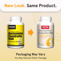 Thumbnail for Jarrow Formulas Glucosamine, Chondroitin, and MSM Capsules; Joint Support Supplement with Vitamin C and Manganese, Bone & Joint Health, 120 Capsules, 30 Day Supply
