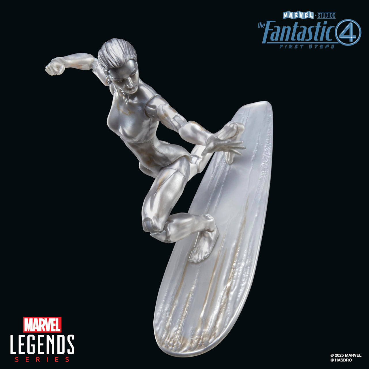 Marvel Legends Series Silver Surfer, The Fantastic Four: First Steps Movie Collectible 6 Inch Action Figure Toy