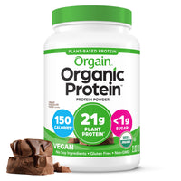 Thumbnail for Orgain Organic Vegan Protein Powder, Creamy Chocolate Fudge - 21g Plant Protein, 6g Prebiotic Fiber, Low Net Carb, No Lactose Ingredients, No Added Sugar, Non-GMO, For Shakes & Smoothies, 2.03 lb