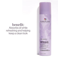 Thumbnail for Pureology Style + Protect Refresh & Go Dry Shampoo | For Oily, Color-Treated Hair | Volumizing & Protective Dry Shampoo | Silicone-Free | Vegan | Updated Packaging | 1.2 Oz. |