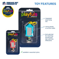 Thumbnail for Prevue Hendryx Sound & Movement Birdie Basics Lantern Mirror Bird Toy 60420