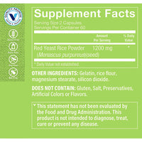 Thumbnail for The Vitamin Shoppe Red Yeast Rice 1,200 (120 Capsules) (120 Capsules)