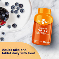 Thumbnail for One A Day Multivitamin for Women Daily Essentials, Vitamins for Women to Support Hair, Skin & Nails, Immune Health, Woman Multivitamin with Zinc, Folic Acid & B Vitamins, 150 Count