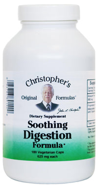 Thumbnail for Christopher's Original Formulas Soothing Digestion - 180 Vegetarian Capsules
