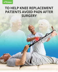 Thumbnail for Trideer Stretching Strap Yoga Strap Physical Therapy for Home Workout, Exercise, Pilates and Gymnastics, 10 Loops Non-Elastic Stretch Bands with Aesthetic Packaging for Women & Men (Black)