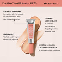 Thumbnail for Naturium Dew-Glow Tinted Moisturizer SPF 50+ Light, Daily Moisturizing Sunscreen & Face Primer with Tint, Skin Protector with Dewy Finish, 1.7 oz
