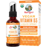 Thumbnail for MaryRuth Organics Vitamin D USDA Organic | VIT D3 Liquid | Sugar Free | Liquid VIT D Spray Immune Support for Adults & Kids | Bone Health| Vegan | Gluten Free | Non-GMO | 30 Servings