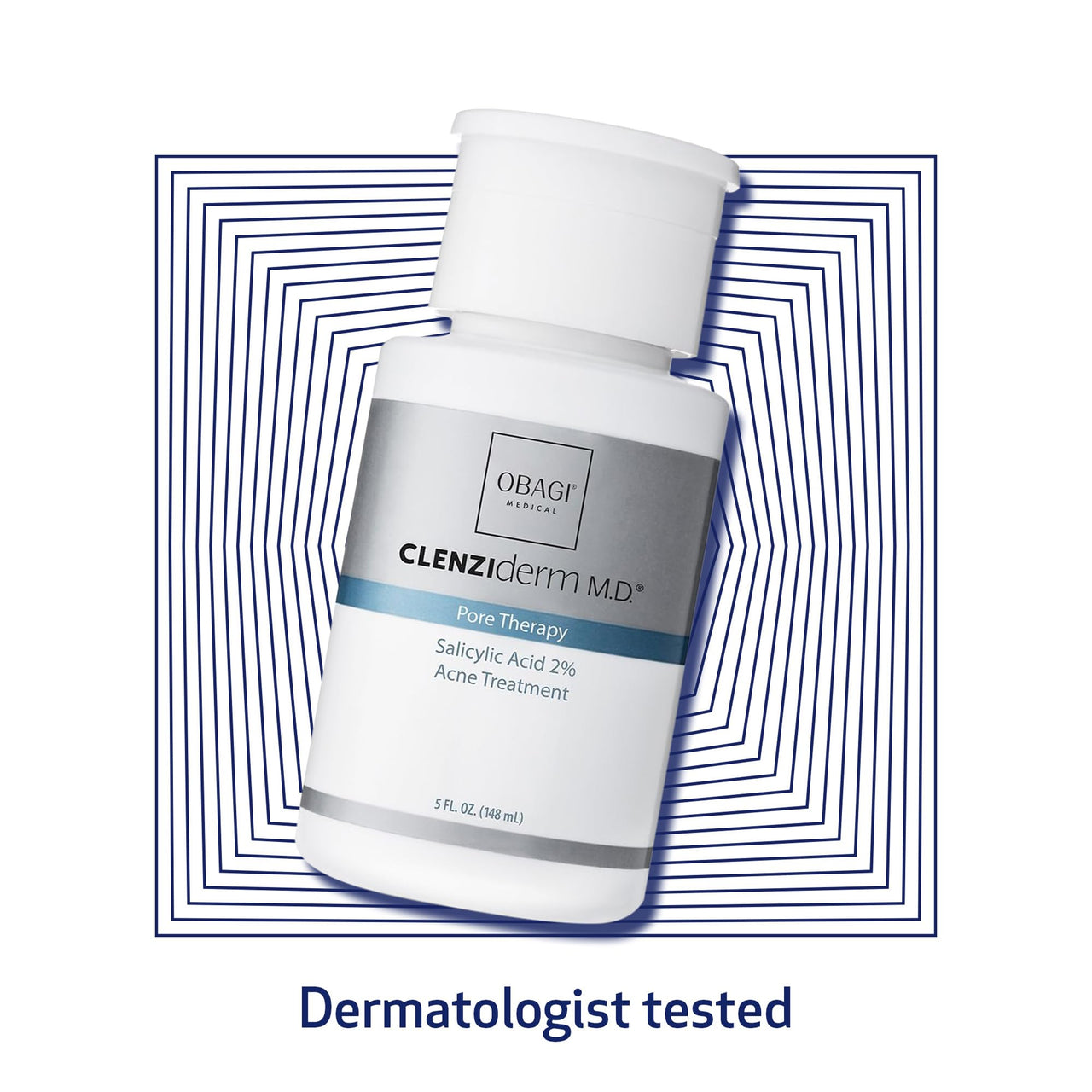 Obagi CLENZIderm M.D. Pore Therapy Exfoliating BHA Toner - Unclogs Pores with 2% Salicylic Acid Acne Treatment – Two Pack, 2 * 5 oz