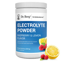 Thumbnail for Dr. Berg Zero Sugar Hydration Keto Electrolyte Powder - Enhanced w/ 1000 mg of Potassium & Real Pink Himalayan Salt (NOT Table Salt) - Raspberry & Lemon Flavor Hydration Drink Supplement, 100 Servings