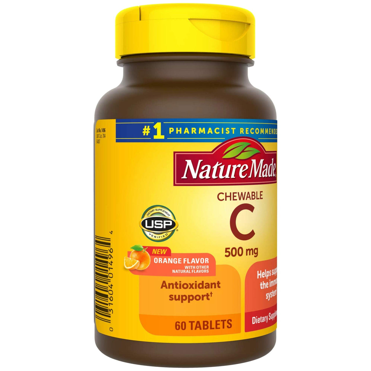 Nature Made Chewable Vitamin C 500 mg Tablets, 60 Count to Help Support the Immune System? (Pack of 3)