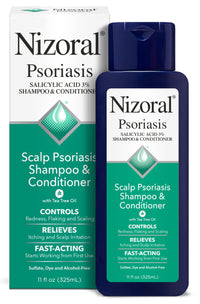 Thumbnail for Nizoral Psoriasis Shampoo & Conditioner, 11 Oz, Gentle Scalp Treatment, Relieves Itching and Flaking, Redness and Scaling Effective Scalp Psoriasis Shampoo with Salicylic Acid and Tea Tree Oil