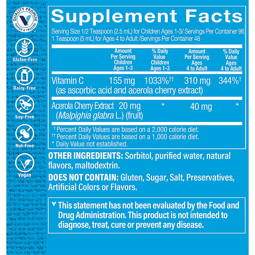 Children's Liquid Vitamin C - Immune Support - Mixed Berry (8 fl. oz.)