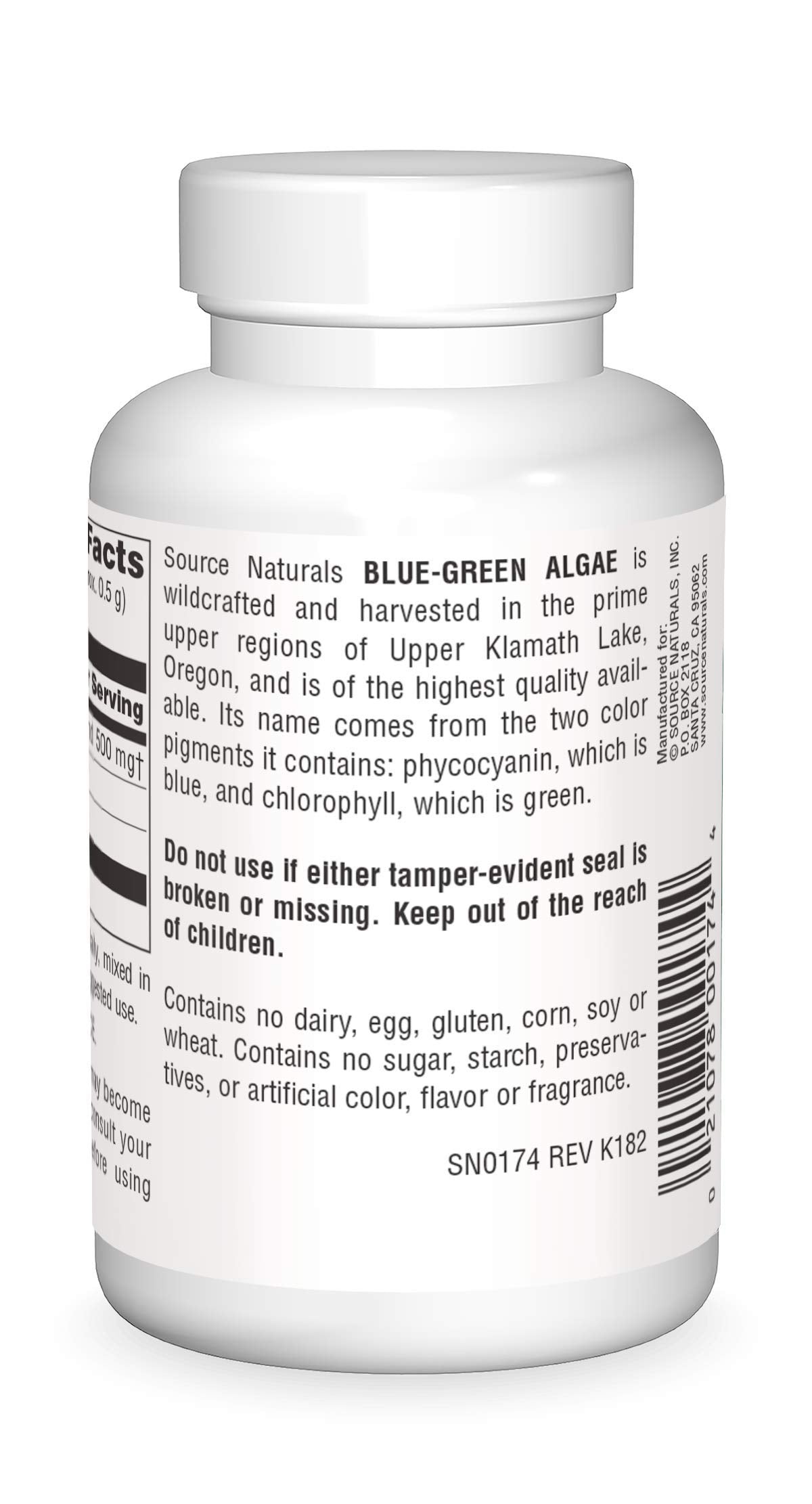 Source Naturals Blue-Green Algae from Klamath Lake, with Phycocyanin and Chlorophyll - 2oz Powder