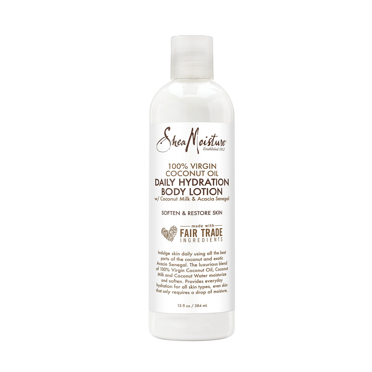SheaMoisture 100% virgin coconut oil daily hydration body lotion moisturizer, 13 Fluid Ounce