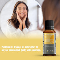 Thumbnail for TALYA St. John’s Wort Oil 0.67 fl. oz | 100% Pure & Natural Liquid Drop | Dietary Supplement | for Positive Mood & Emotional Balance | Body, Skin & Hair Care | Non-GMO