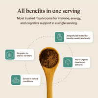 Thumbnail for Real Mushrooms 5 Defenders Mushroom Complex – Organic Adaptogenic Mushroom Blend with Chaga, Reishi, Turkey Tail, Maitake & Shiitake for Wellness Support - Mushroom Beta Glucan Capsules - 200 Count