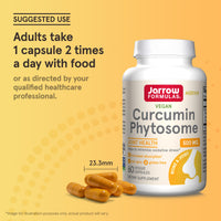 Thumbnail for Jarrow Formulas Curcumin Phytosome 500 mg - 60 Veggie Capsules - Formulated with Meriva - Antioxidant Support Supplement - Joint Health & Support - 60 Servings